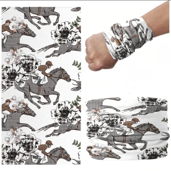 EQUESTRIAN Horse & Rider Face Mask Gaiter - Picture 12 of 12